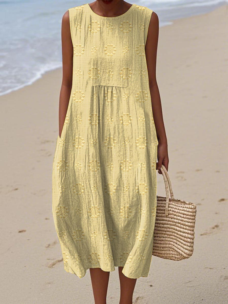 SOFIE | Midi Sleeveless Dress – Light Freedom, Everyday Charm