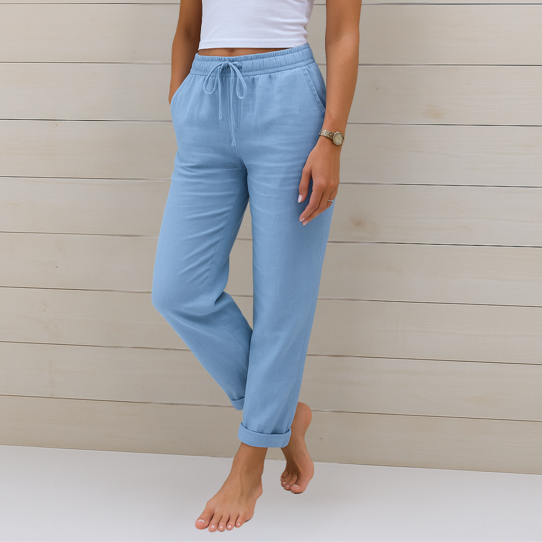 ANNE | High-quality breathable linen trousers with stretch (copy)