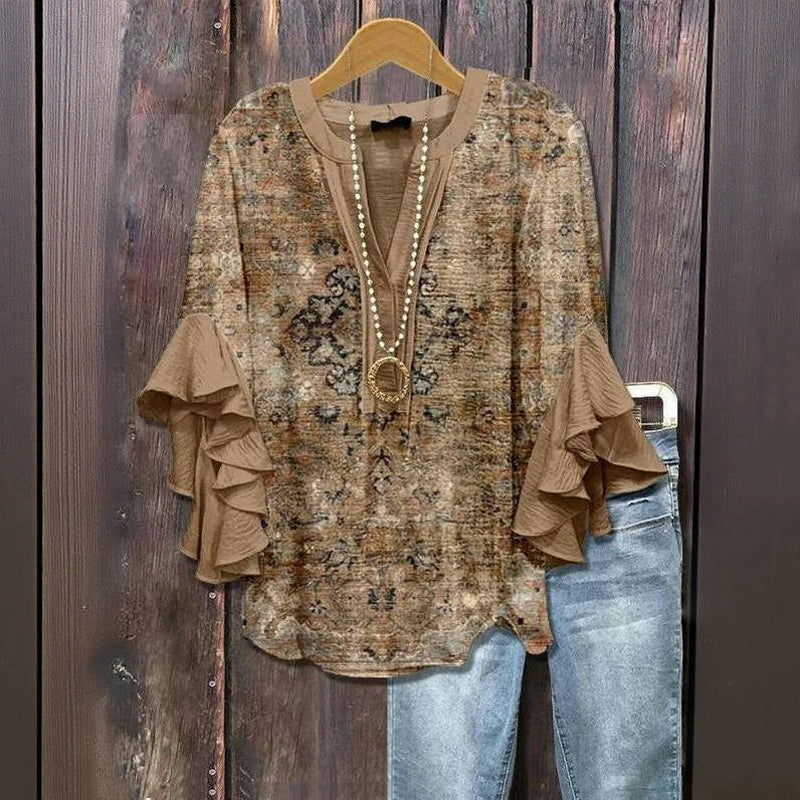 TORRY | Elegant Patterned Blouse