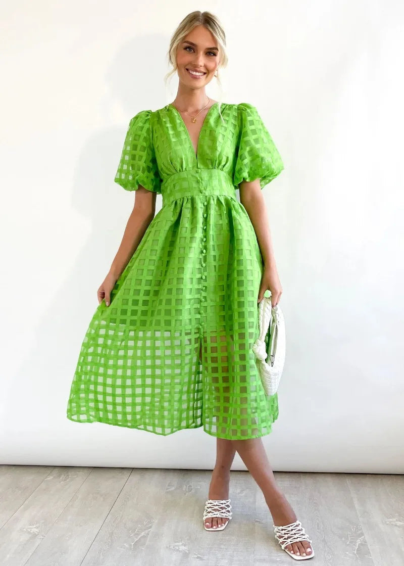 LENA | Puff Sleeve Dress