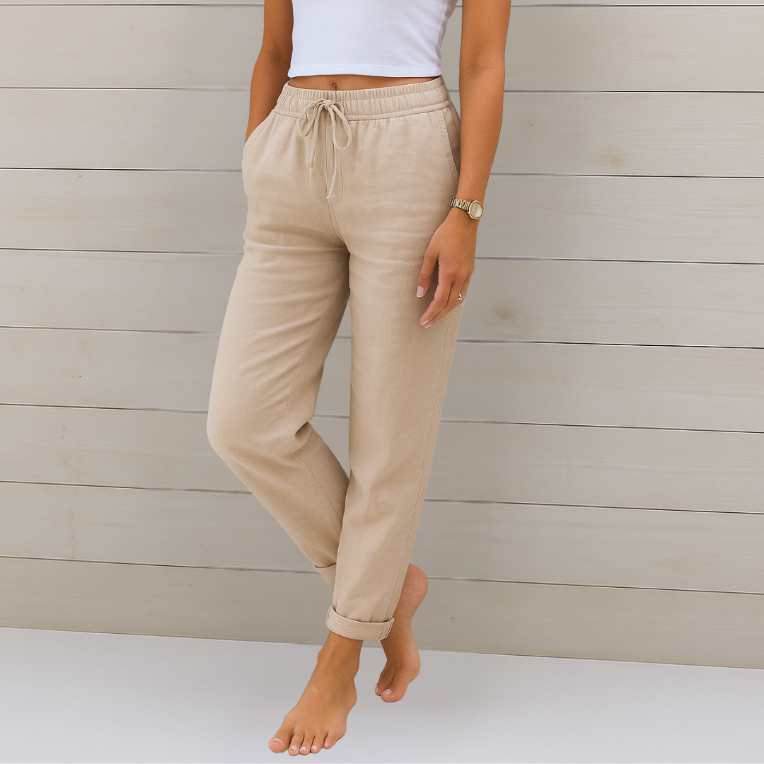 ANNE | High-quality breathable linen trousers with stretch (copy)