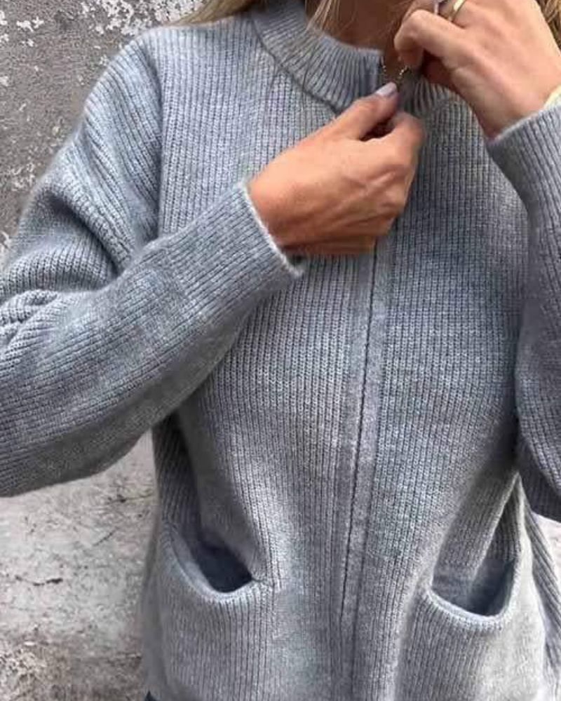 ZOYA | Autumn Zip-Up Cardigan
