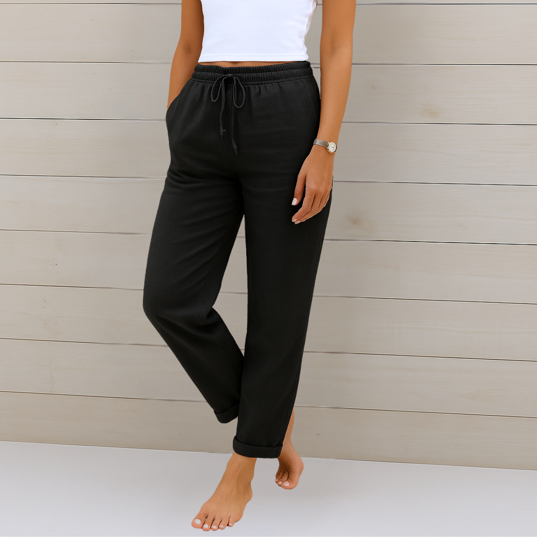 ANNE | High-quality breathable linen trousers with stretch (copy)