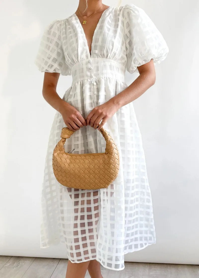 LENA | Puff Sleeve Dress