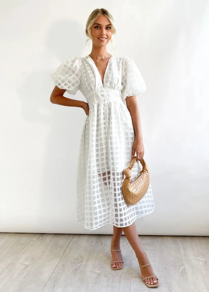 LENA | Puff Sleeve Dress