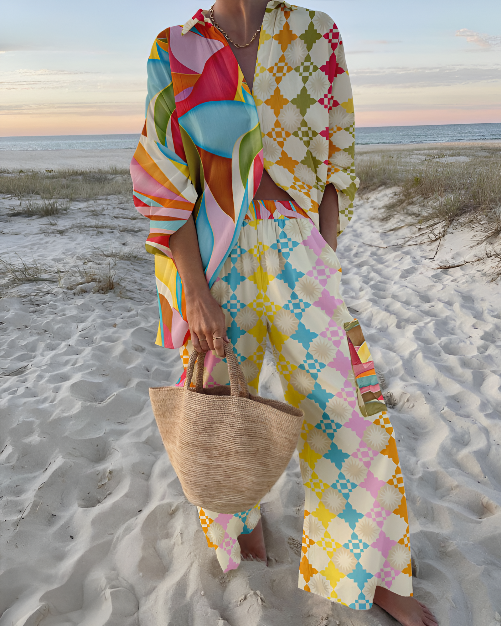 SILVIA | Chic Print Set