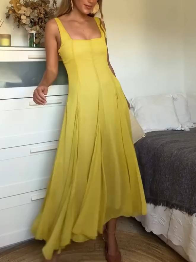 EMMAI | Yellow Flowy Dress