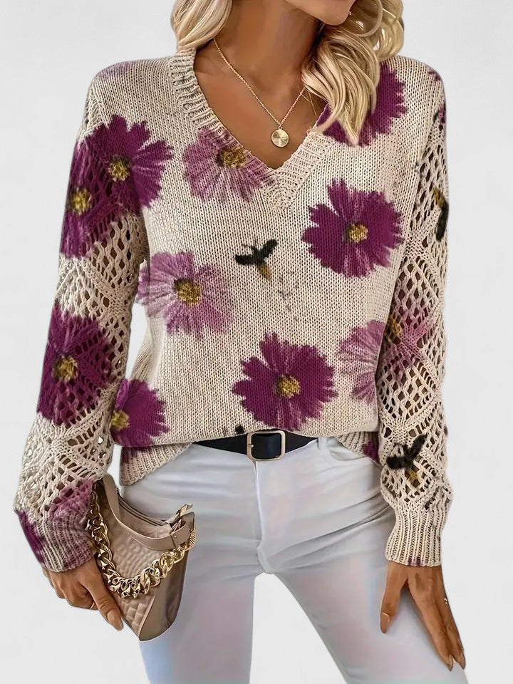 LIZA | Cozy Flower Sweater