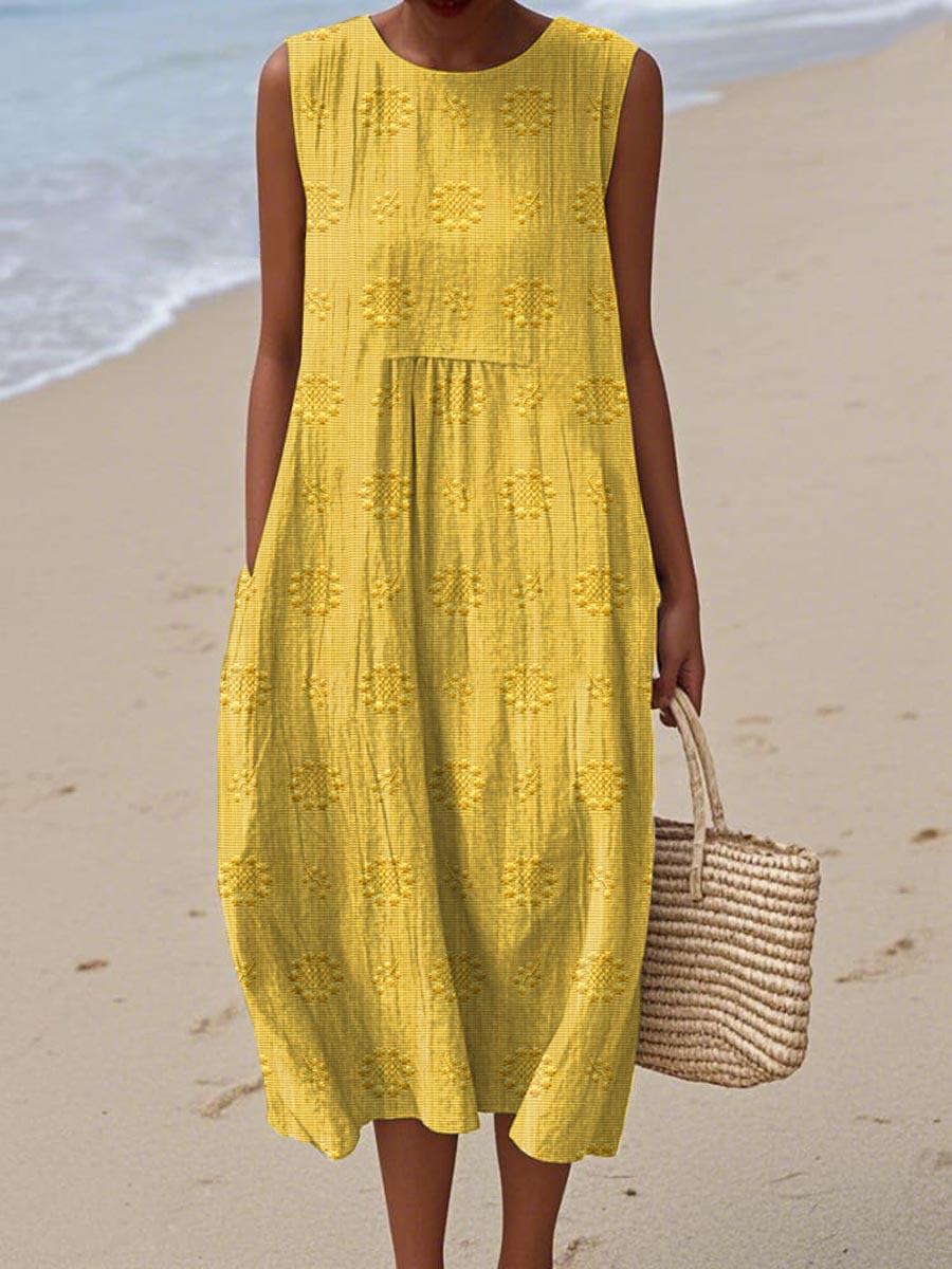SOFIE | Midi Sleeveless Dress – Light Freedom, Everyday Charm