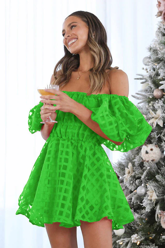 EVIE | Mini Dress with Puff Sleeves