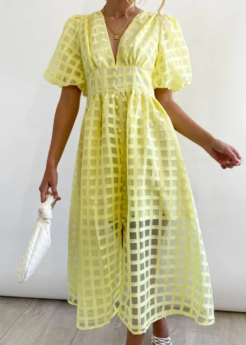 LENA | Puff Sleeve Dress