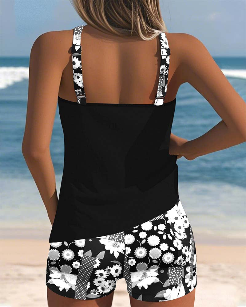 EVINKA | Two-Piece Floral Swimsuit