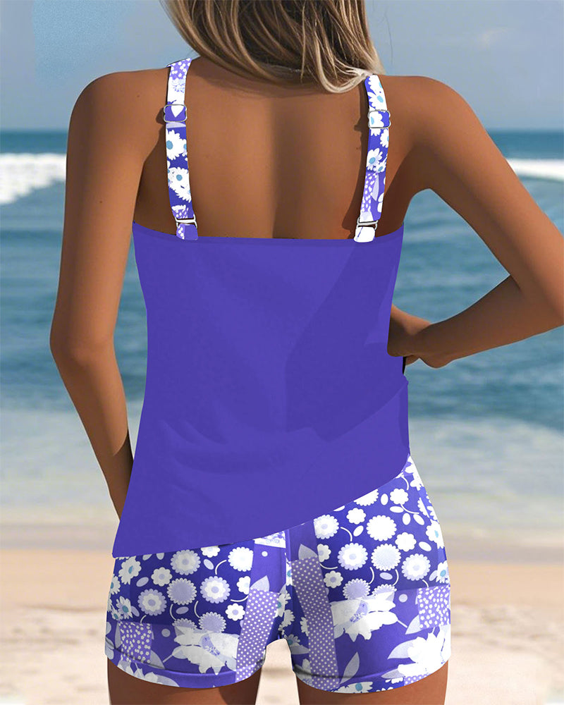 EVINKA | Two-Piece Floral Swimsuit