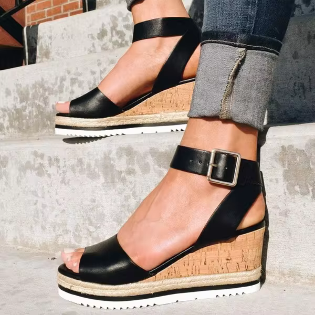 CASSANDRA | Elegant Wedge Sandals