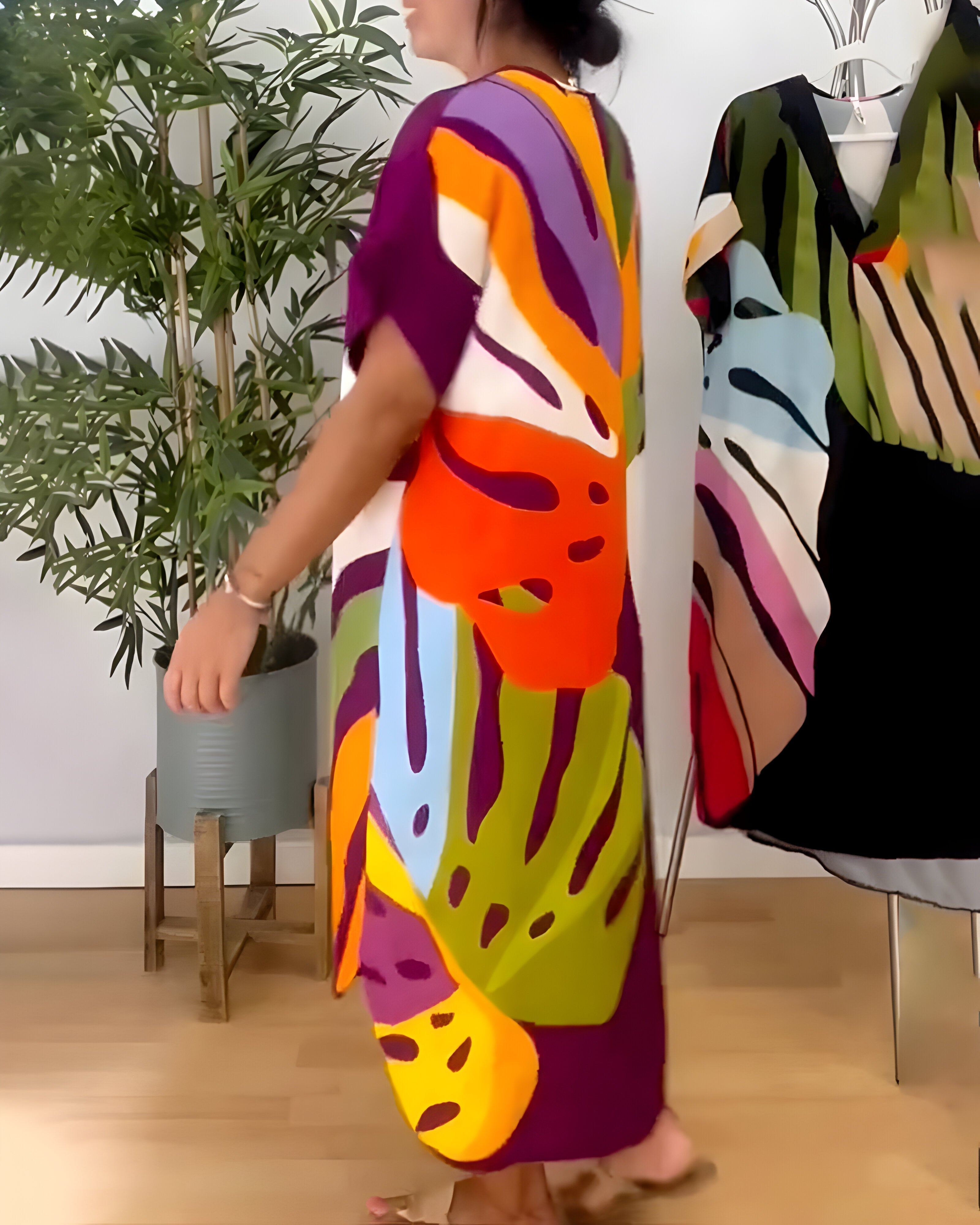 EMELIA | Abstract Print Dress
