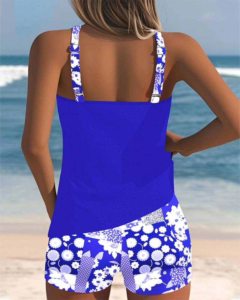 EVINKA | Two-Piece Floral Swimsuit