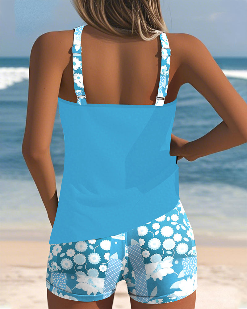 EVINKA | Two-Piece Floral Swimsuit