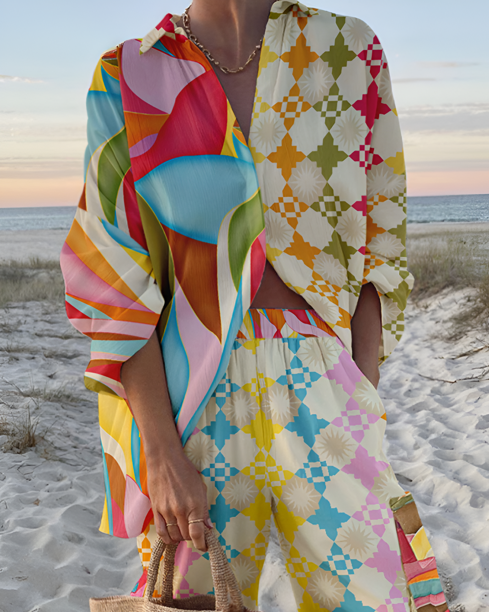SILVIA | Chic Print Set