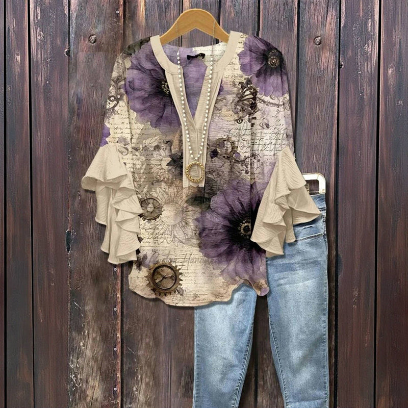 BIANCA | Elegant Floral Blouse