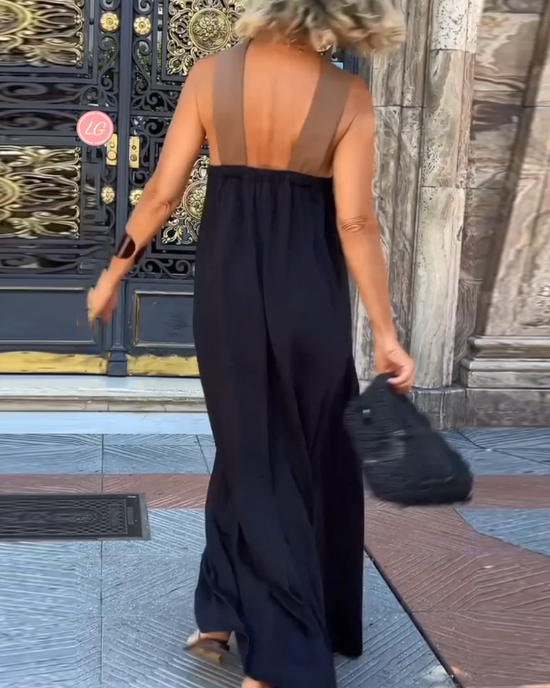 NICOLE | Stylish Crossover Neckline Dress
