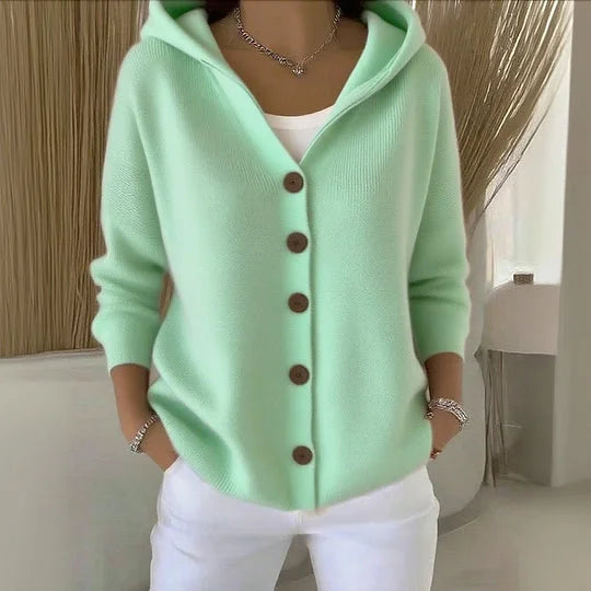 NYLAH | Comfortable Cardigan with Hoodie