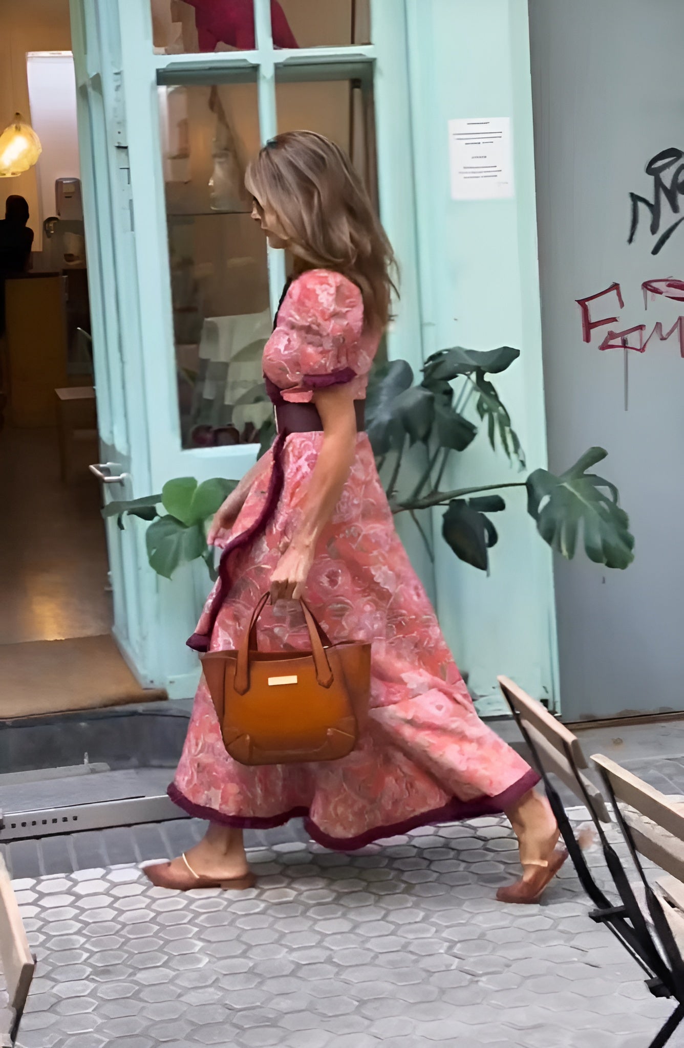 OLIWIA | Elegant Long Dress with Puff Sleeves