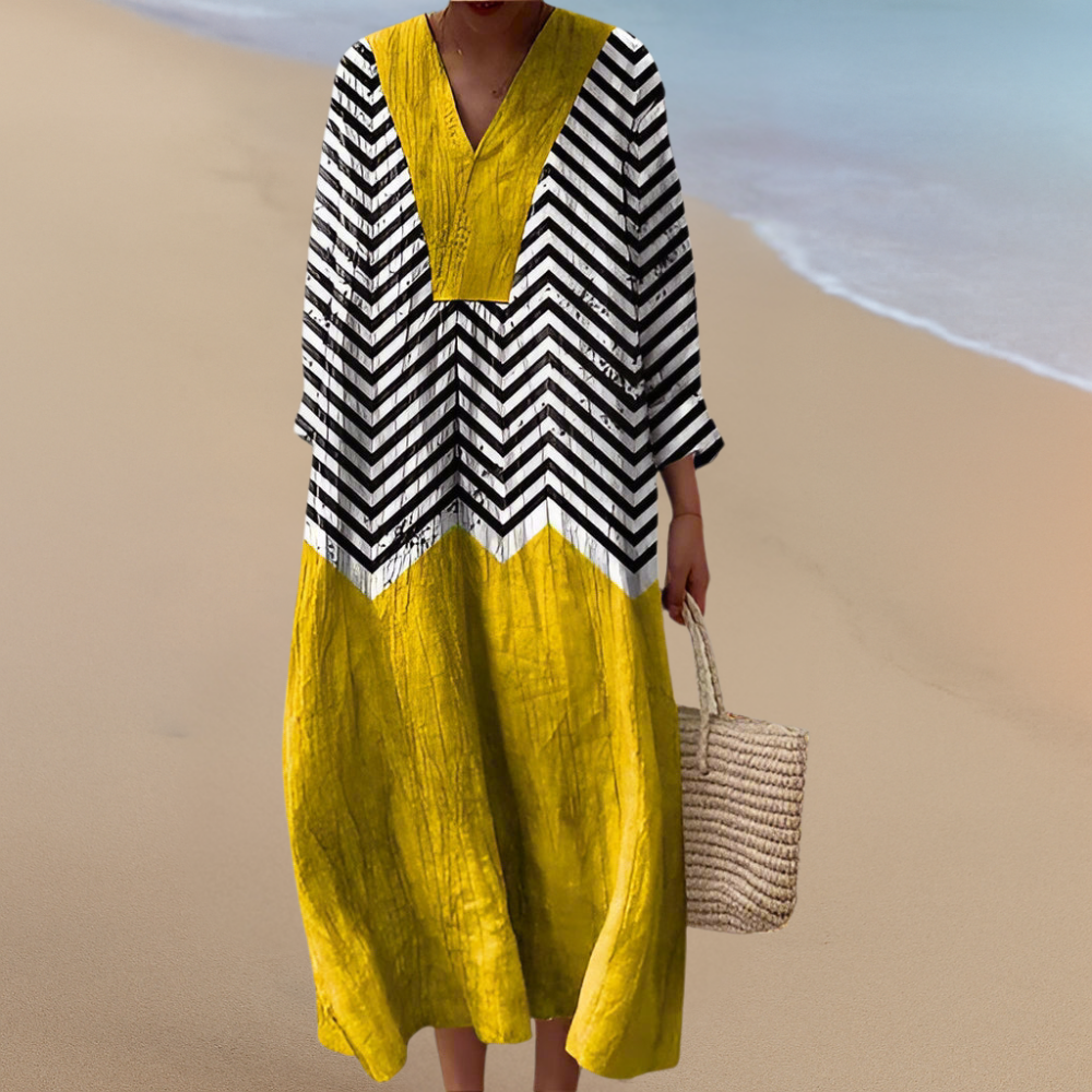 SOFIE | Boho Maxi Dress – Bold Patterns, Simple Comfort