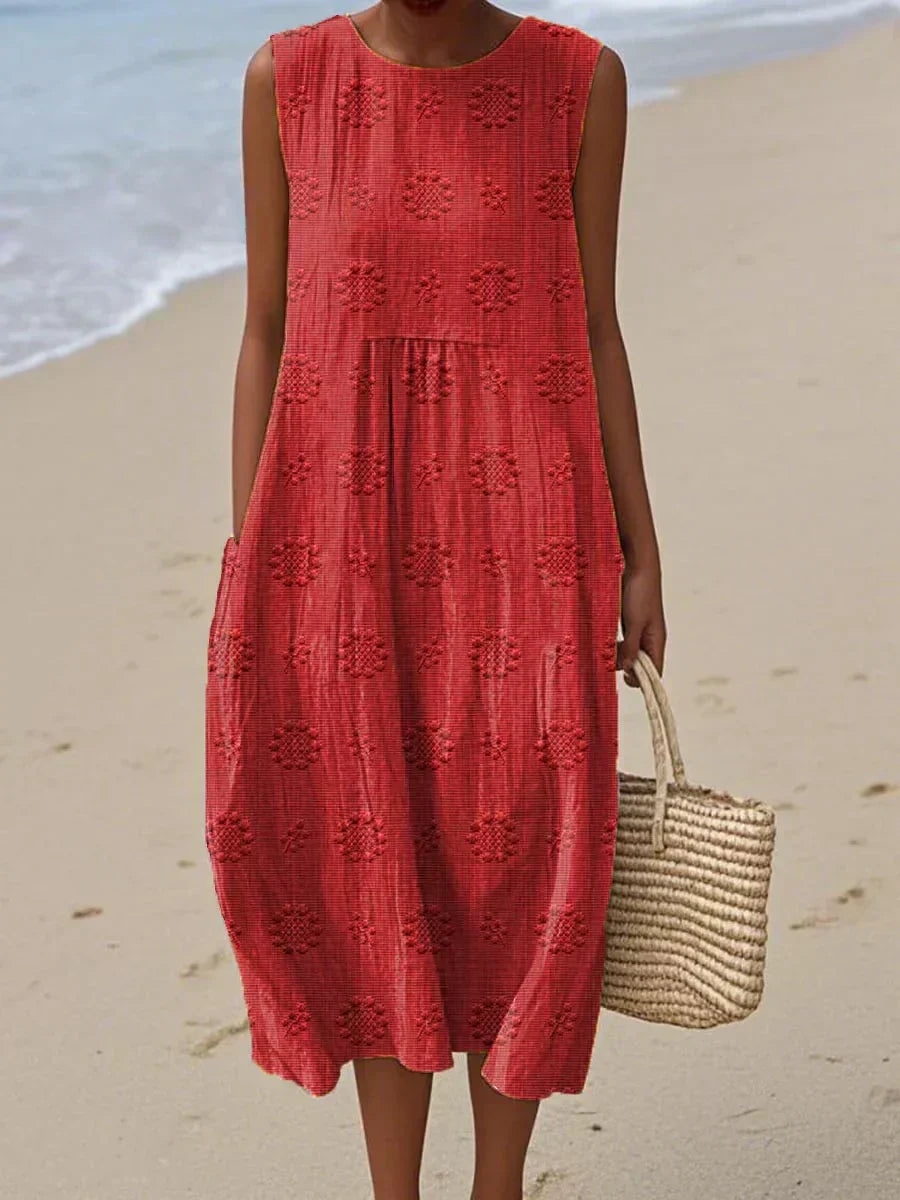SOFIE | Midi Sleeveless Dress – Light Freedom, Everyday Charm