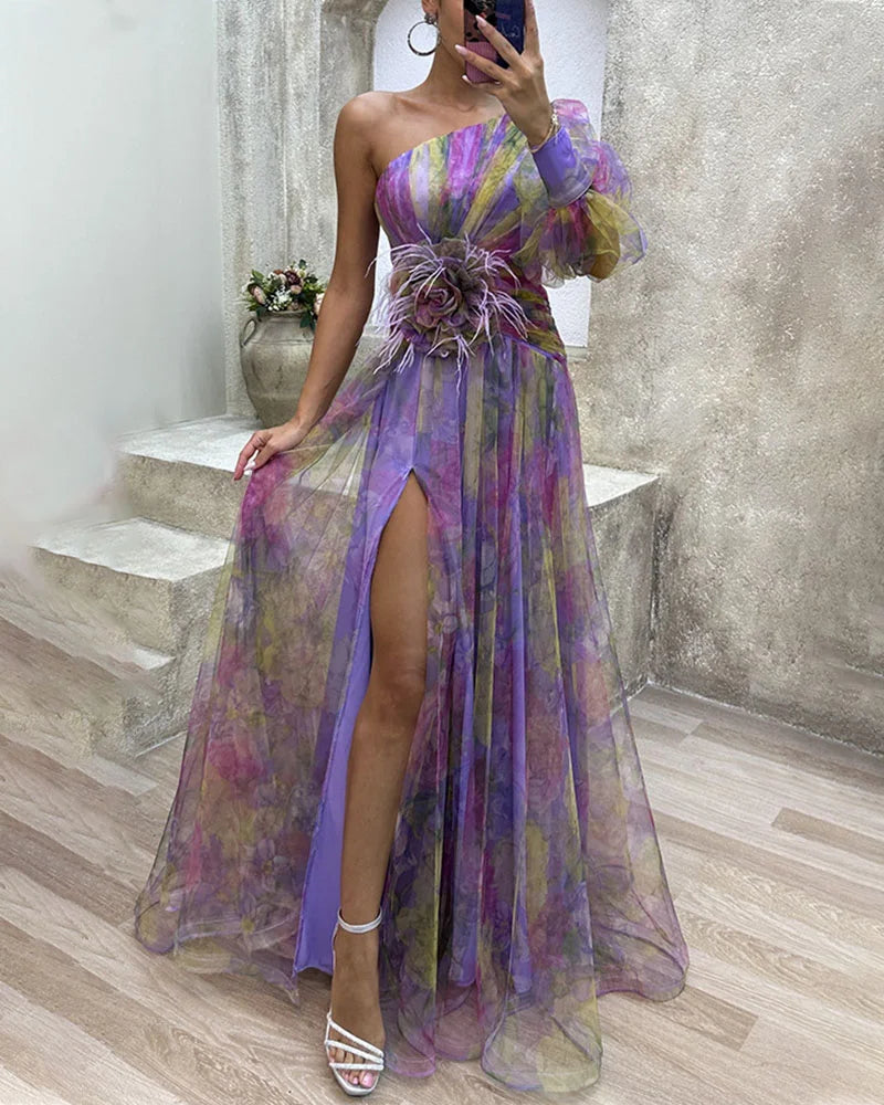 CECELIA | Dress with One Sleeve