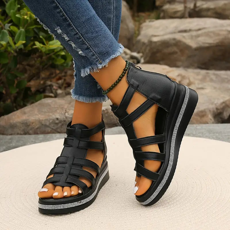 CHLOE | Elegant Wedge Sandals