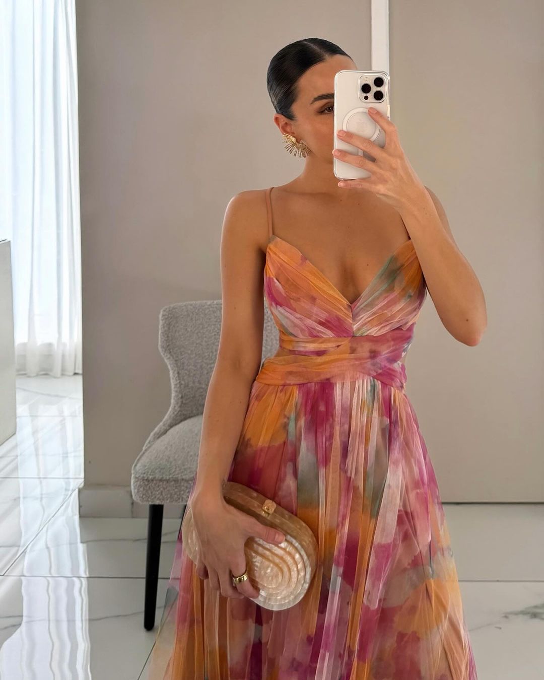 GIGI | Dazzling Maxi Dress with Floral Print