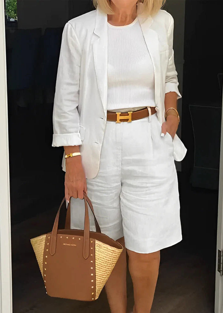 LAURA | Stylish Cotton Two-Piece Suit Set