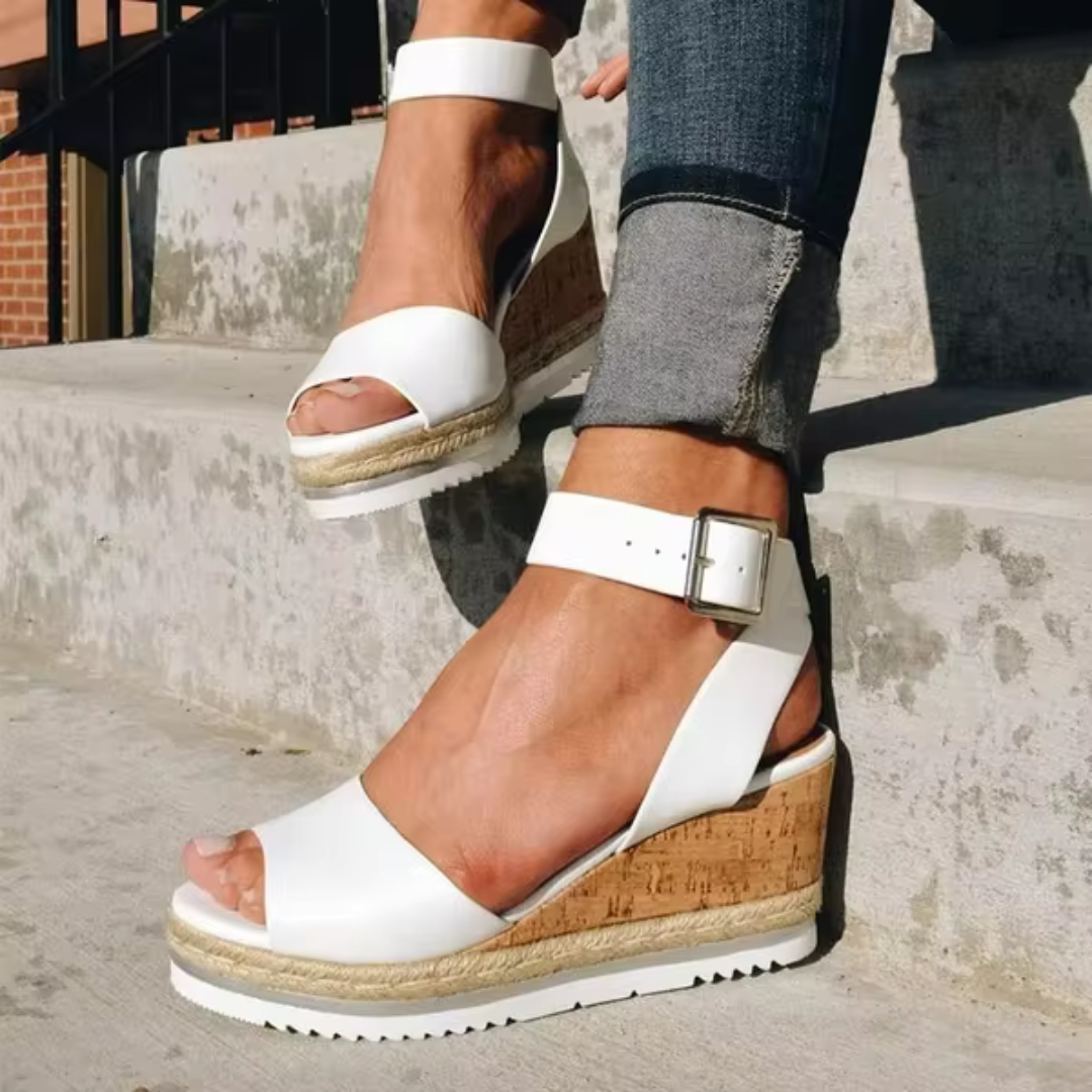 CASSANDRA | Elegant Wedge Sandals