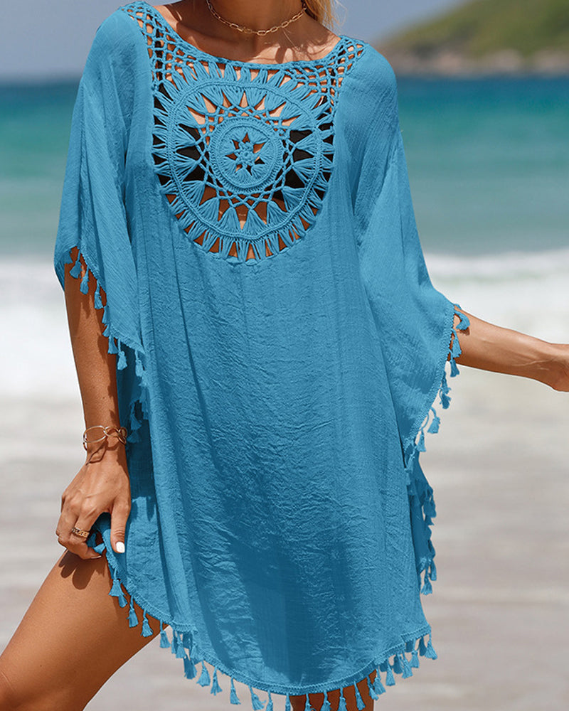 IRMINA | Beach Towel with Pom Poms