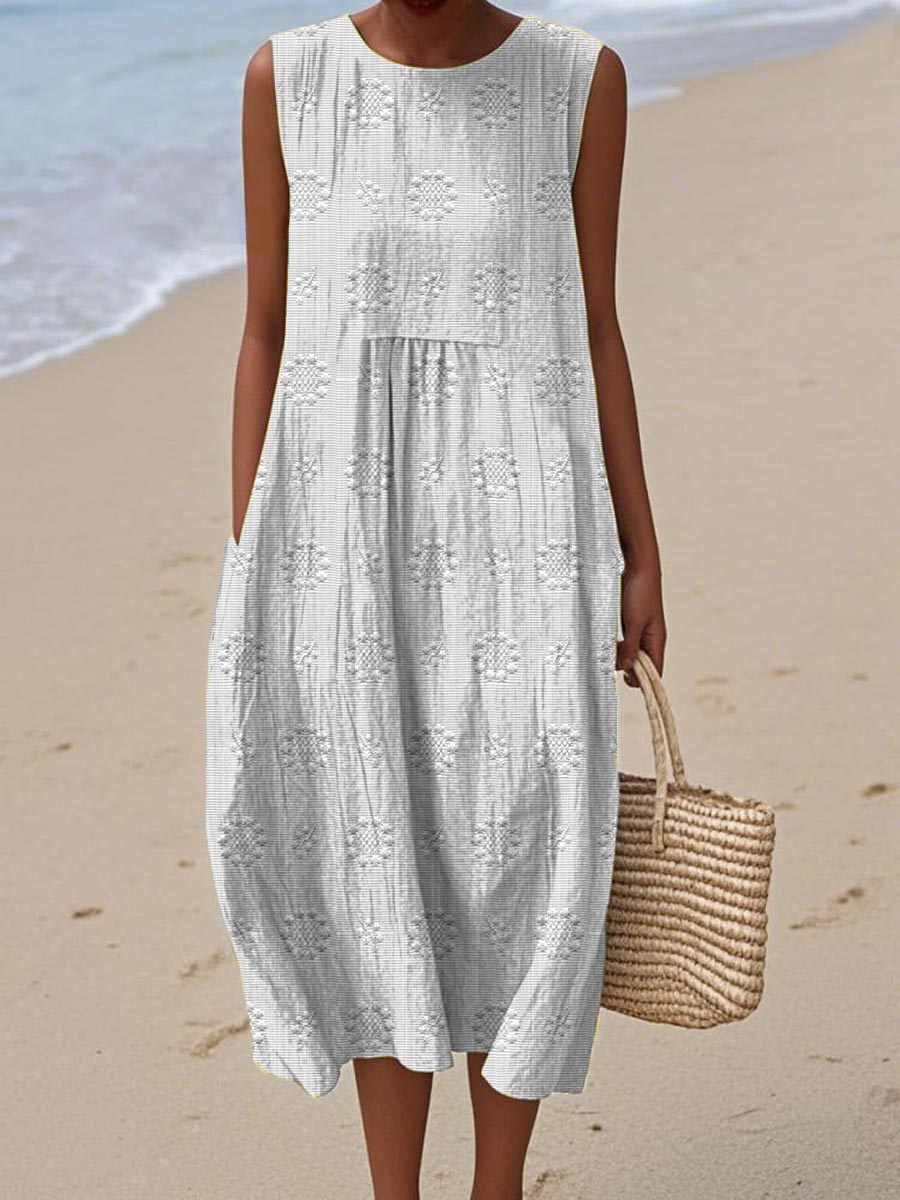 SOFIE | Midi Sleeveless Dress – Light Freedom, Everyday Charm