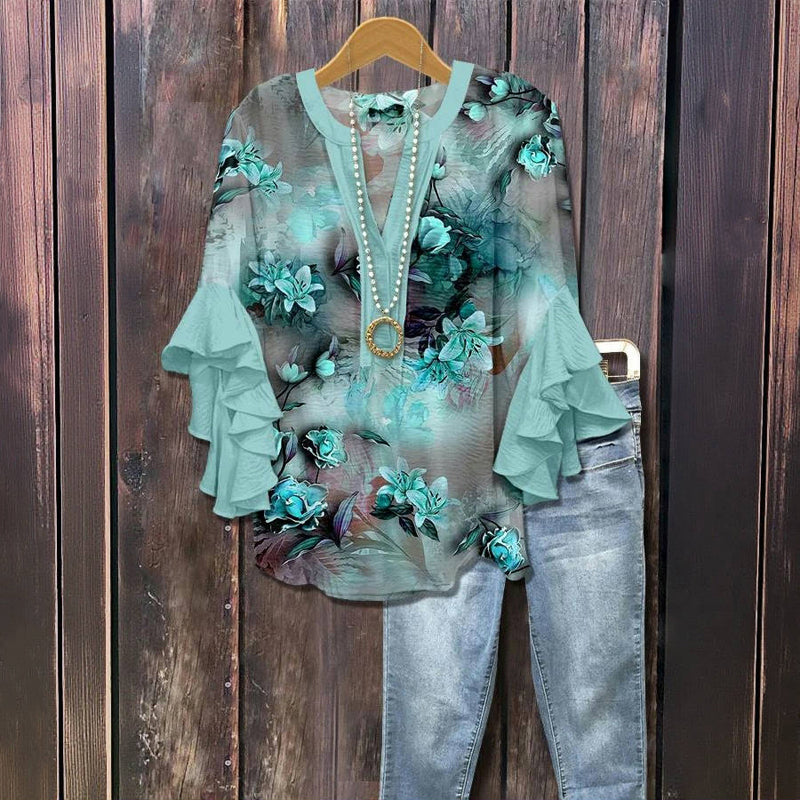 VERONIQUE | Elegant Floral Blouse