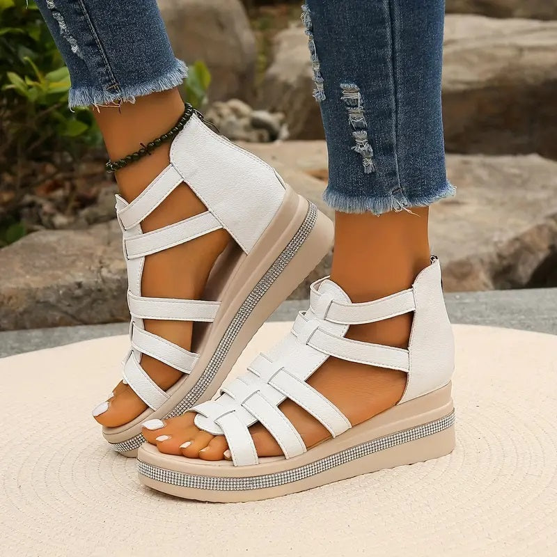 CHLOE | Elegant Wedge Sandals