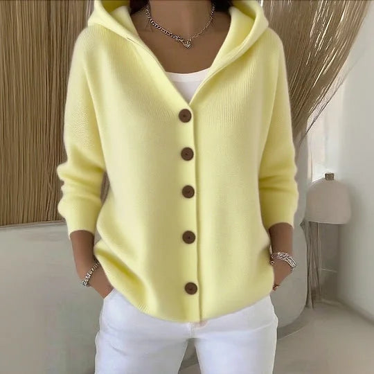 NYLAH | Comfortable Cardigan with Hoodie