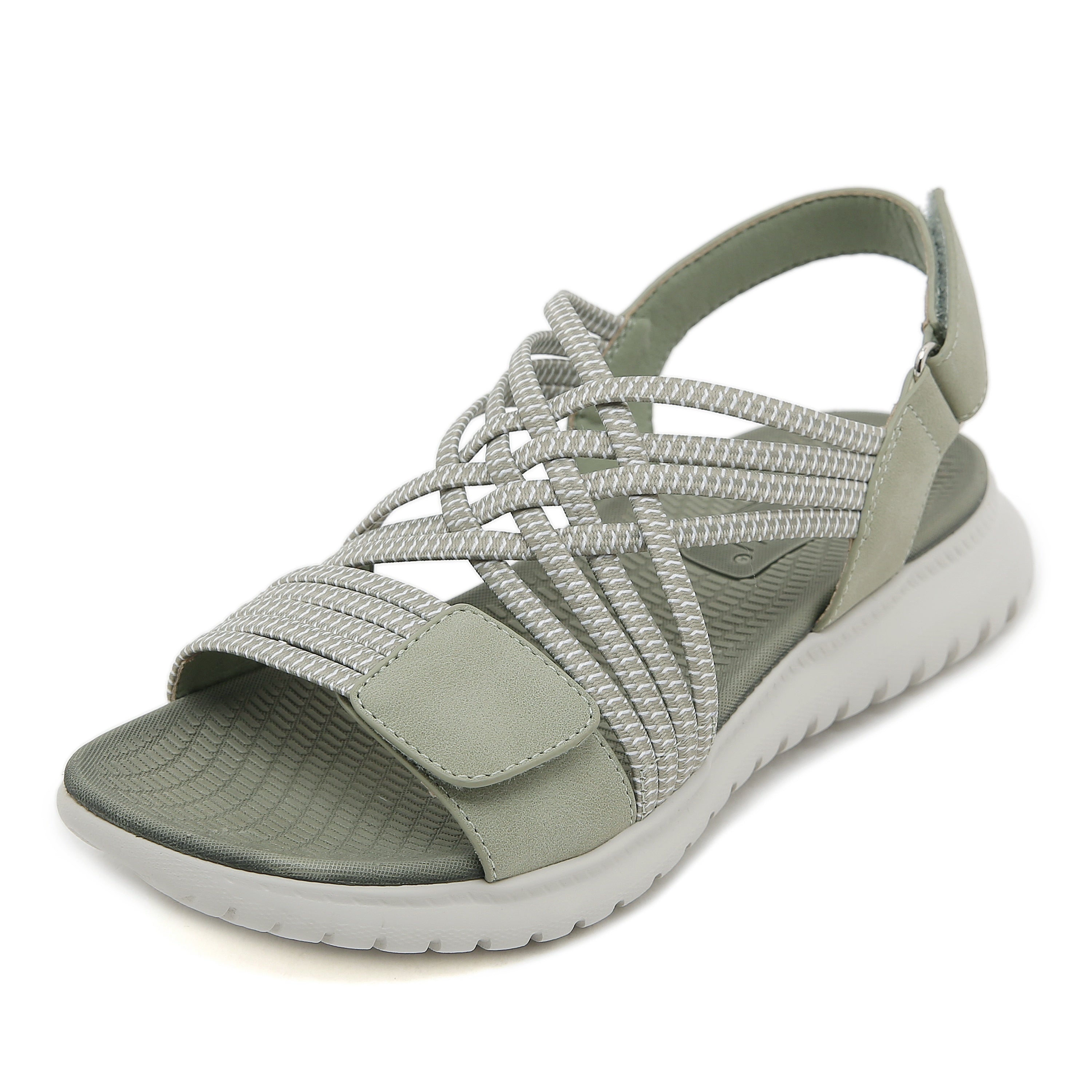BERLY | Sandals with Woven Strap and Adjustable Fastening