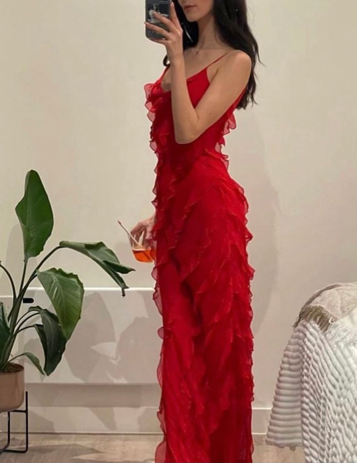ZARA | Ruffled Dress