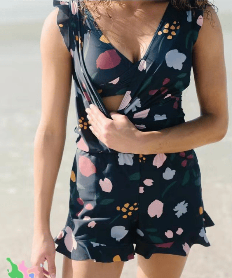 AGNIESZKA | Swimsuit with Ruffles and Bust Support