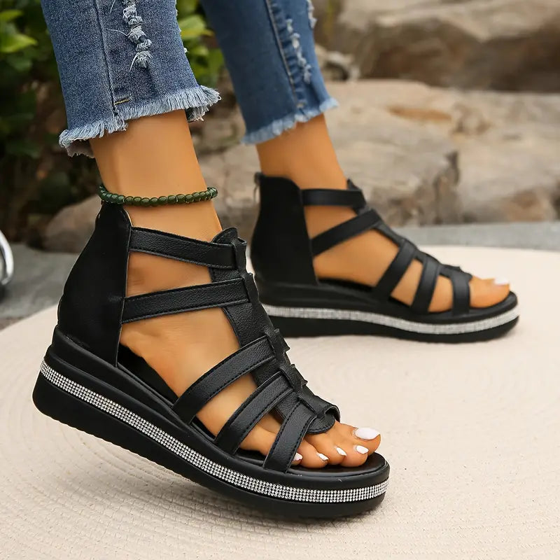 CHLOE | Elegant Wedge Sandals