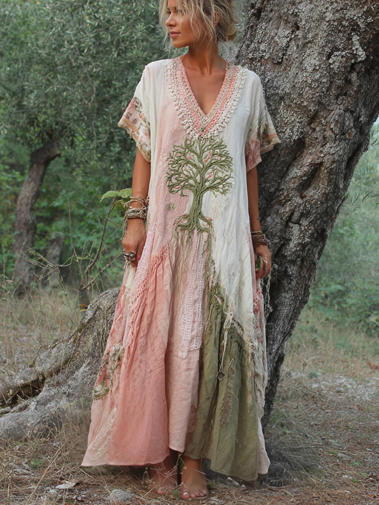 ELI | Boho Retro Tree Dress
