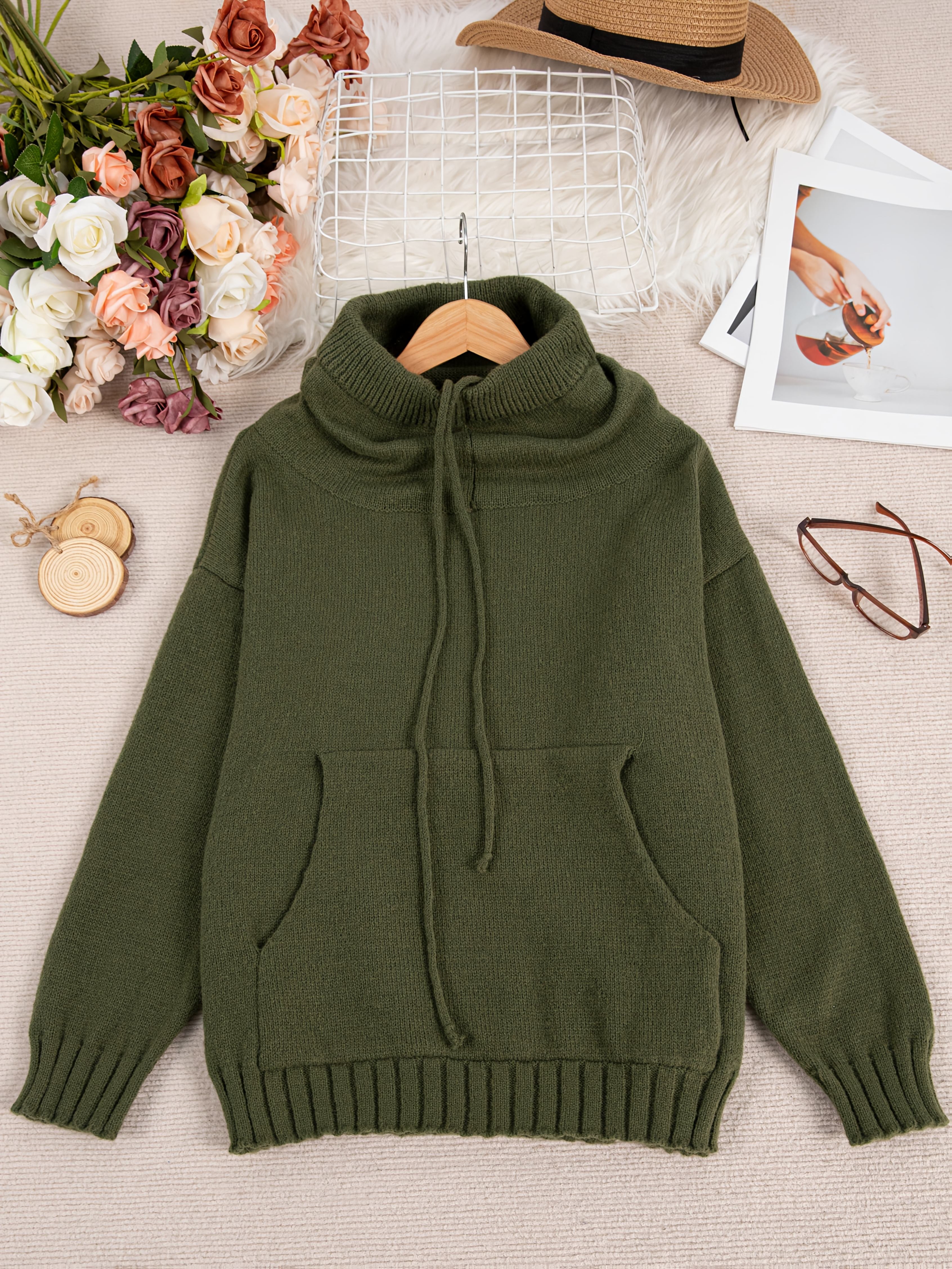 ZELINA | Long Sleeve Sweater with Pocket