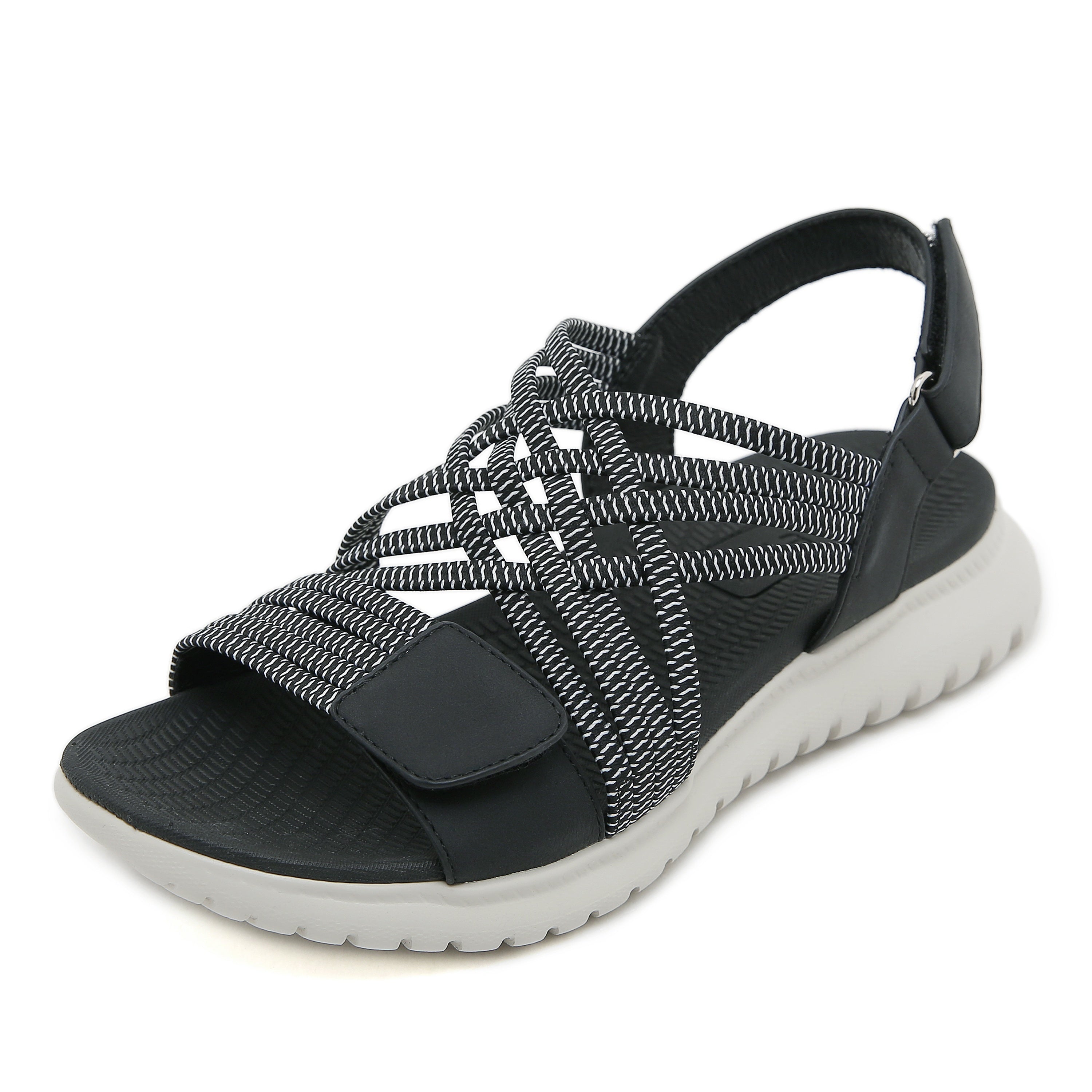 BERLY | Sandals with Woven Strap and Adjustable Fastening