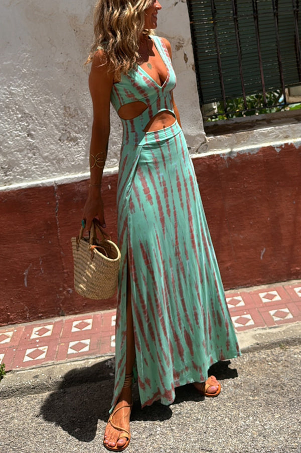 AITANA | Chic Maxi Dress with Cut-Out Details