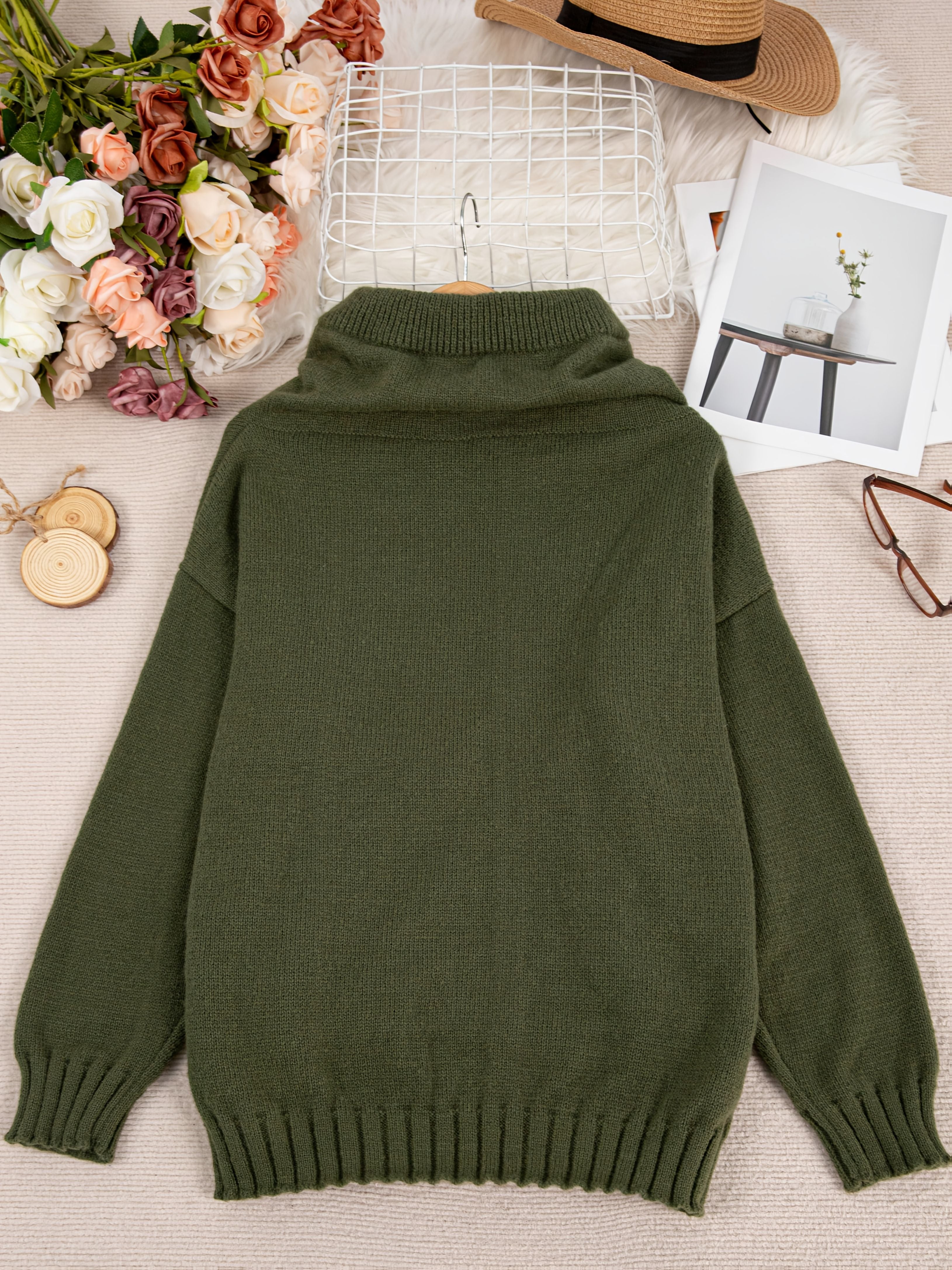 ZELINA | Long Sleeve Sweater with Pocket
