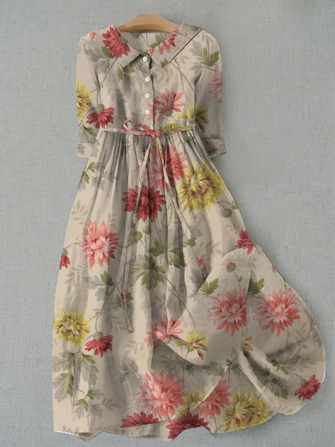 SINAH | Women's Chemise Dress with Ties