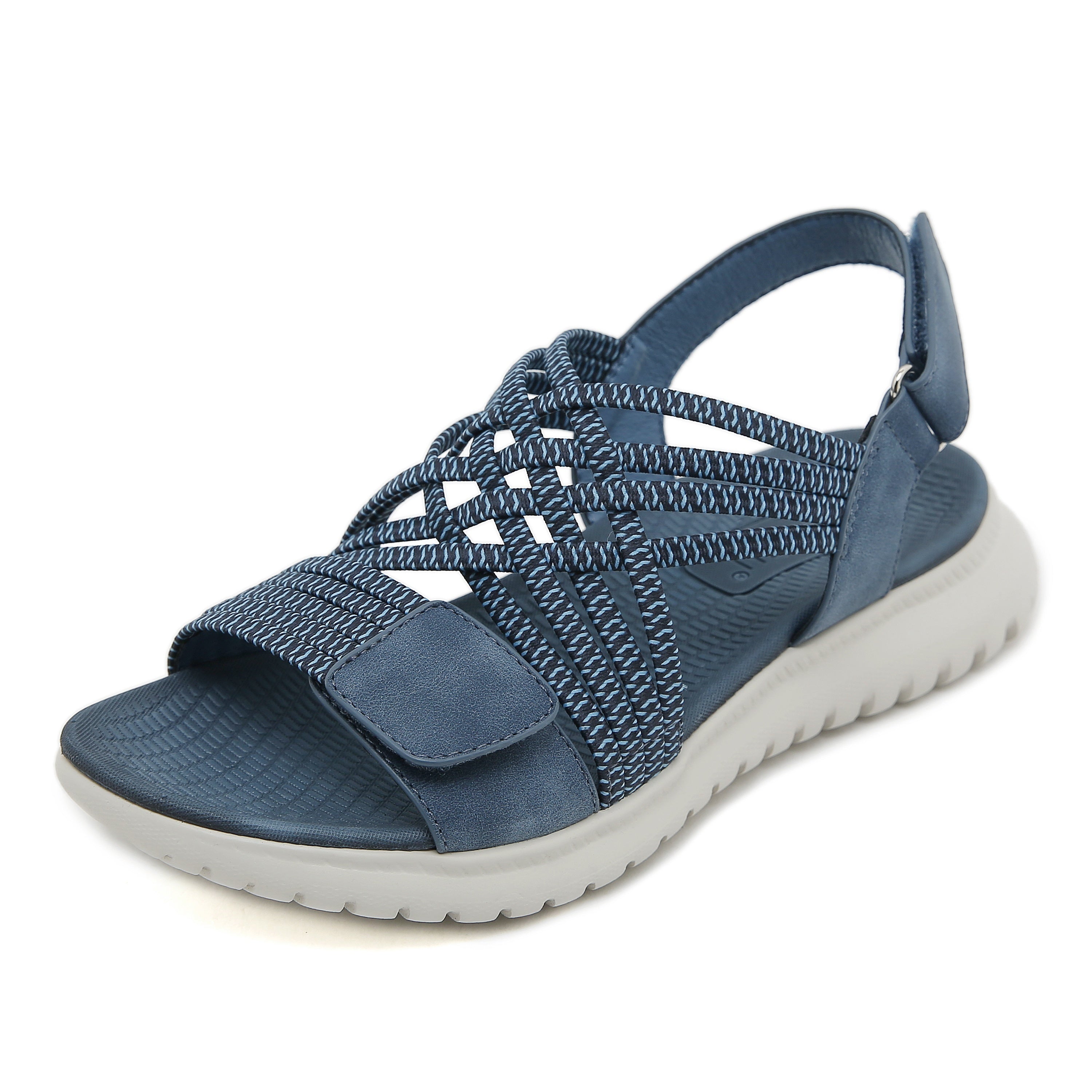 BERLY | Sandals with Woven Strap and Adjustable Fastening