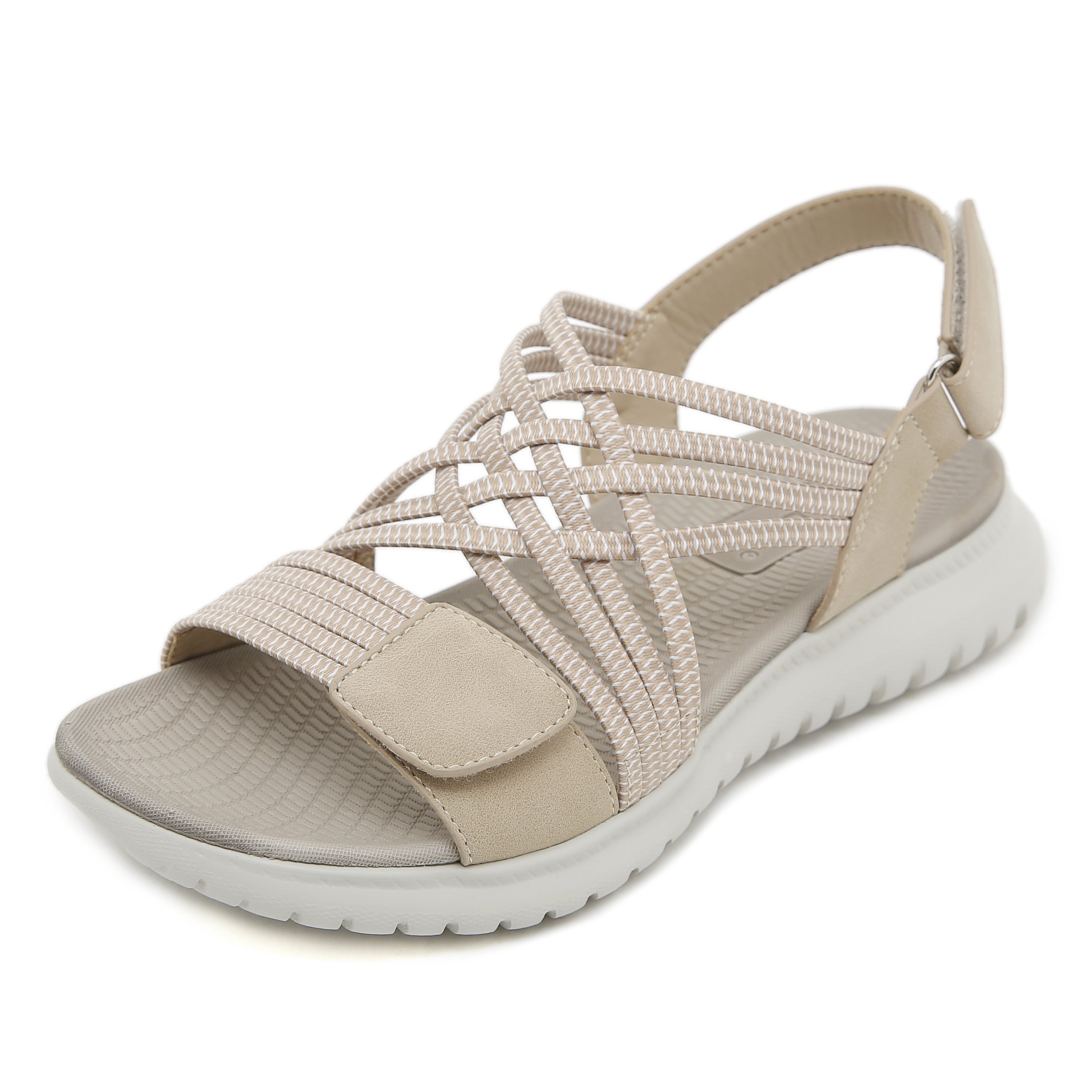 BERLY | Sandals with Woven Strap and Adjustable Fastening